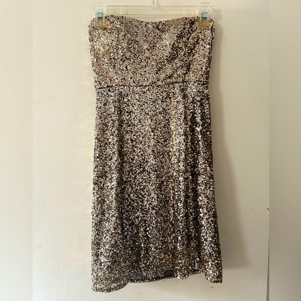 Emmelee for F.C. Gold sequined sparkly strapless dress - Size Women's Small